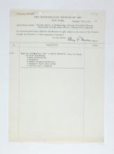 1925-26 Badari, Faiyum Receipt from institution  PMA/WFP1/D/29/11