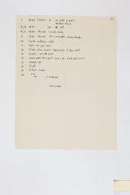 1931-50 Reserve correspondence Object list PMA/WFP1/D/32/22.2